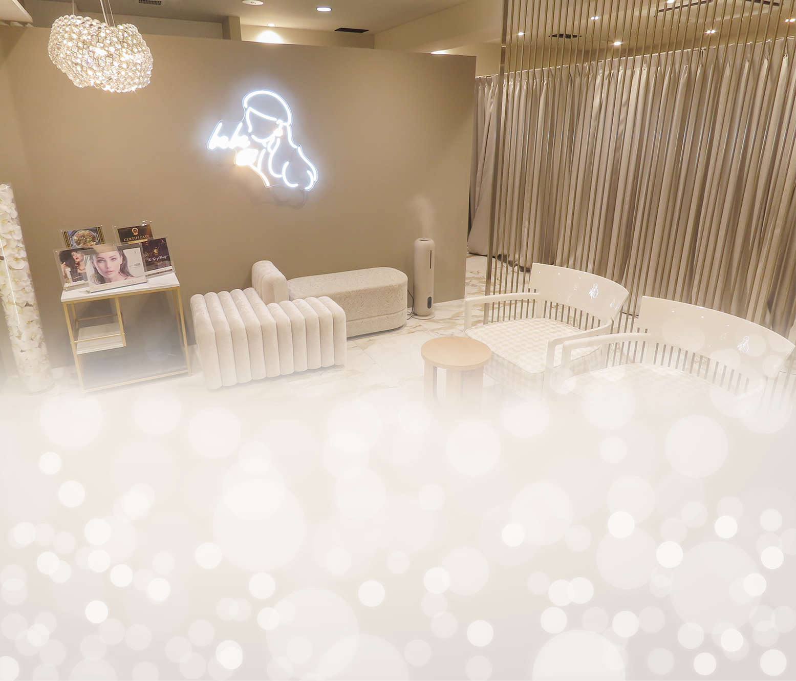 美容サロン「bebe」店内